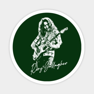 Rory Gallagher / Vintage Look Fanart Design Magnet